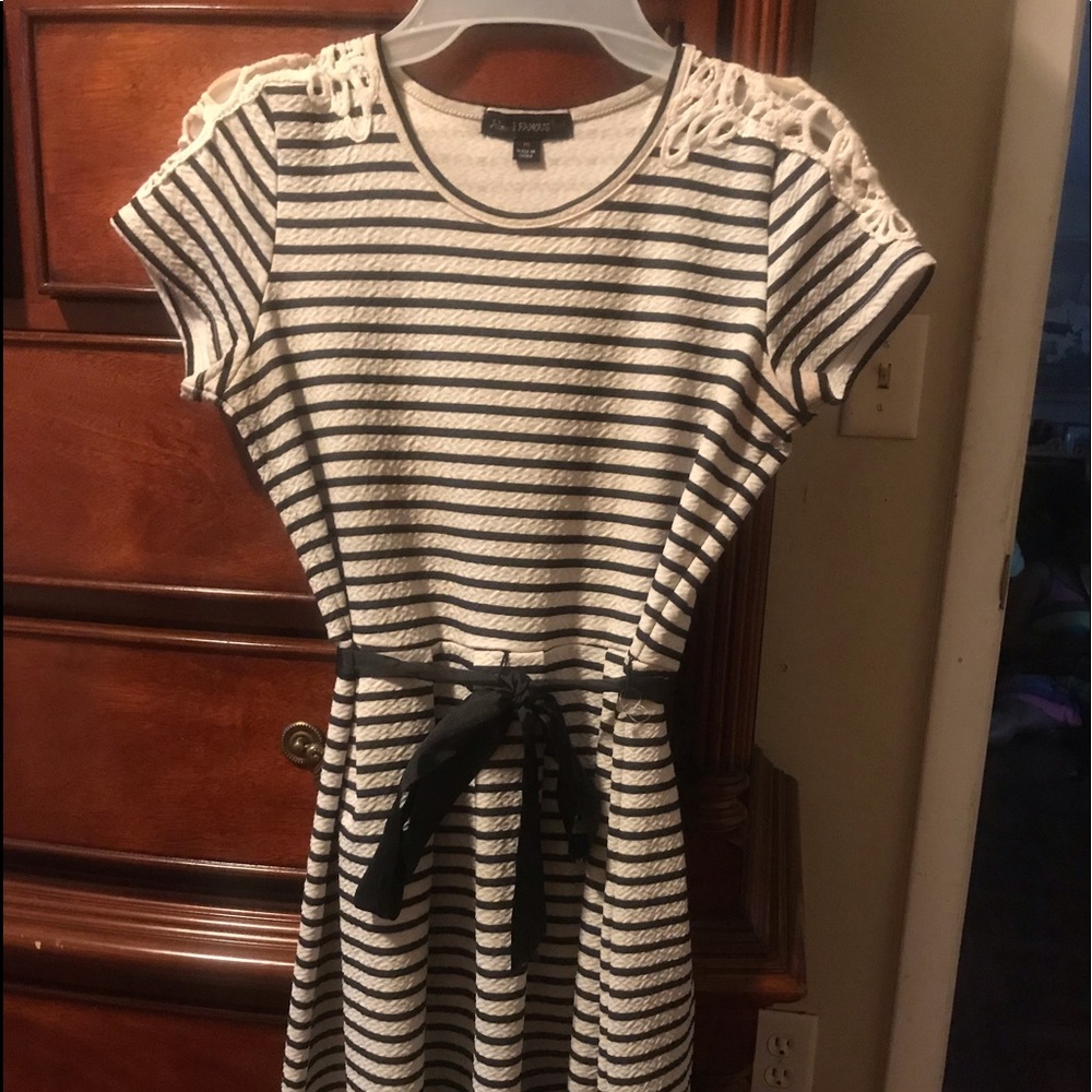 Stripped mini dress